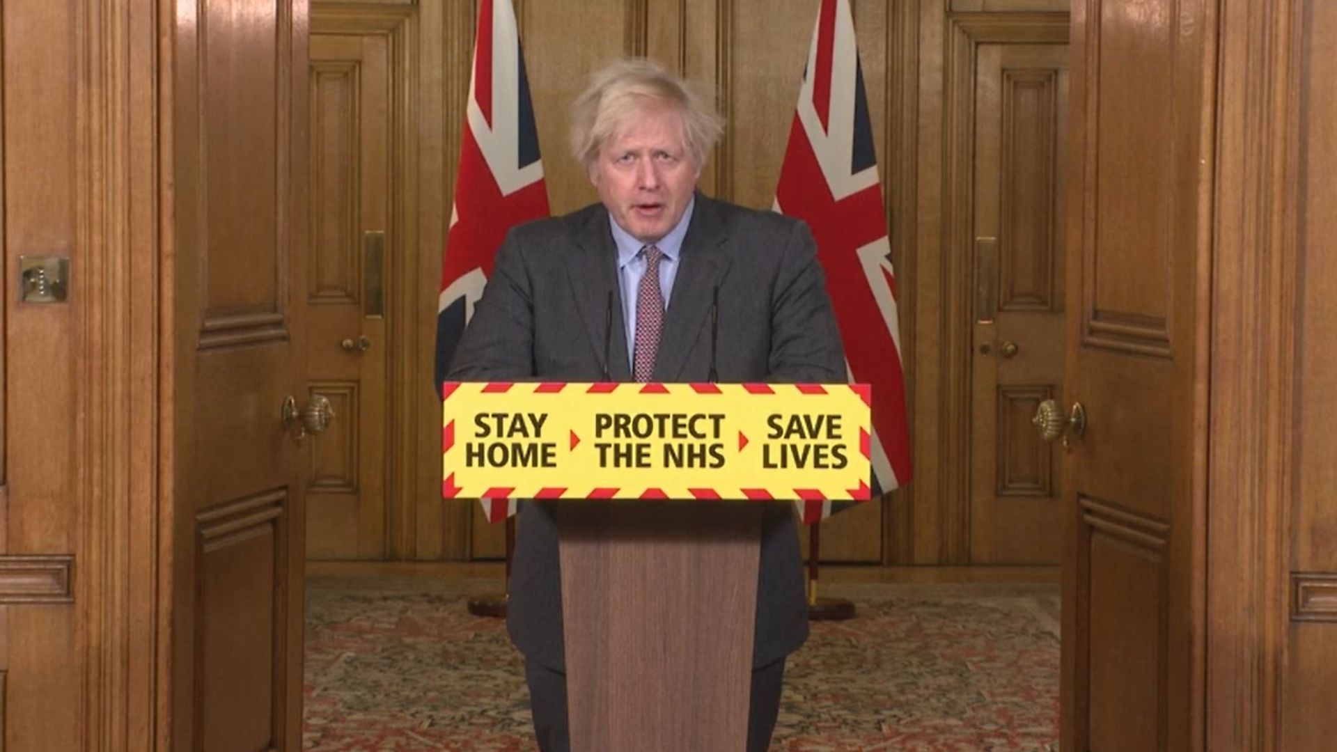 Screengrab of Prime Minister Boris Johnson during a media briefing in Downing Street, London, on coronavirus (COVID-19). Picture date: Tuesday January 26, 2021. - Credit: PA