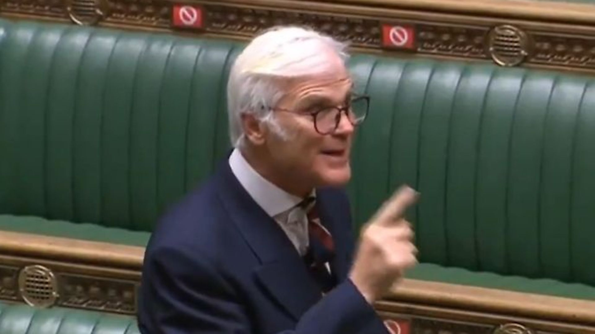 Tory MP Desmond Swayne in the House of Commons - Credit: Twitter