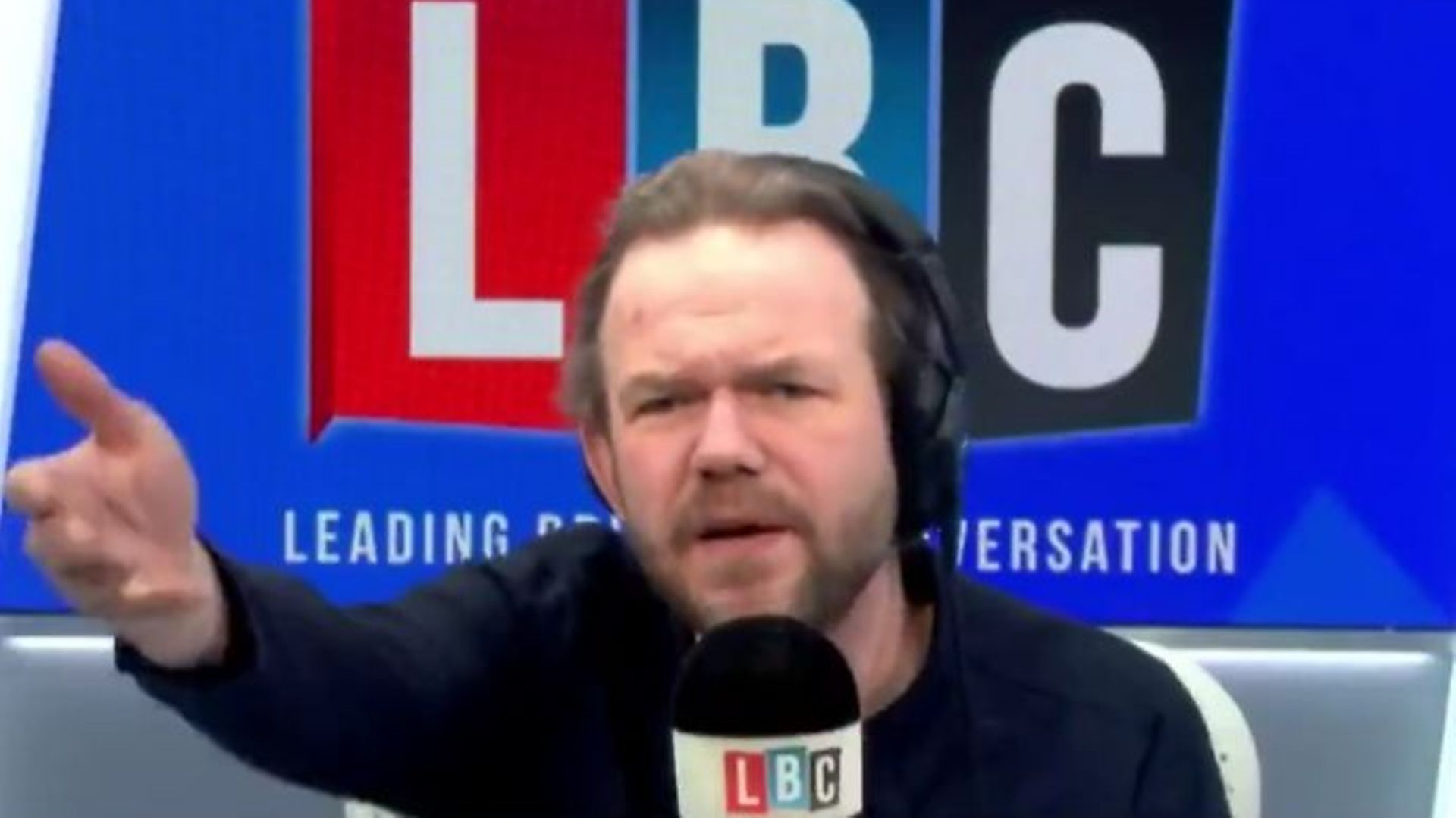 James O'Brien said the EU's decision to impose Article 16 of the Northern Ireland Protocol had been "downright dangerous" - Credit: LBC, Twitter