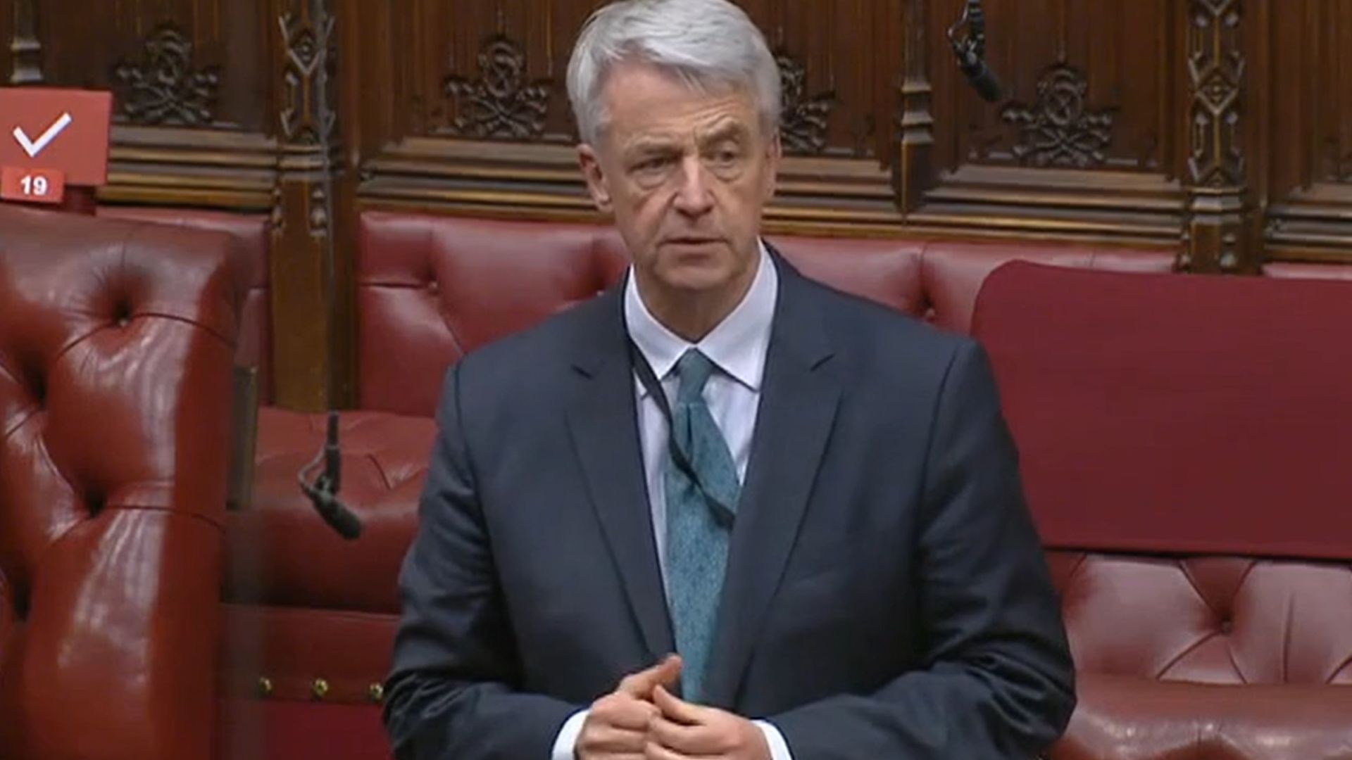 Andrew Lansley in the House of Lords - Credit: Parliament Live