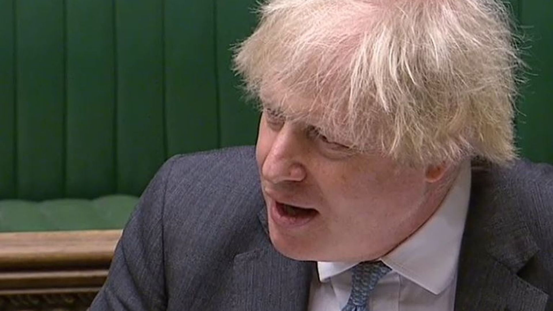 Boris Johnson at PMQs - Credit: Parliament Live