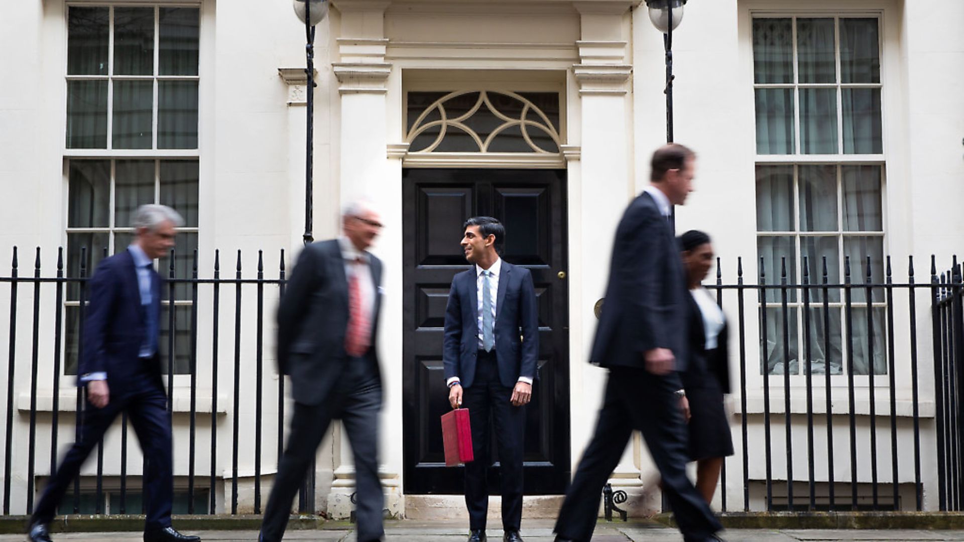 Chancellor Rishi Sunak outside 11 Downing Street before heading to the House of Commons to deliver his budget. Photograph: Aaron Chown/PA. - Credit: PA