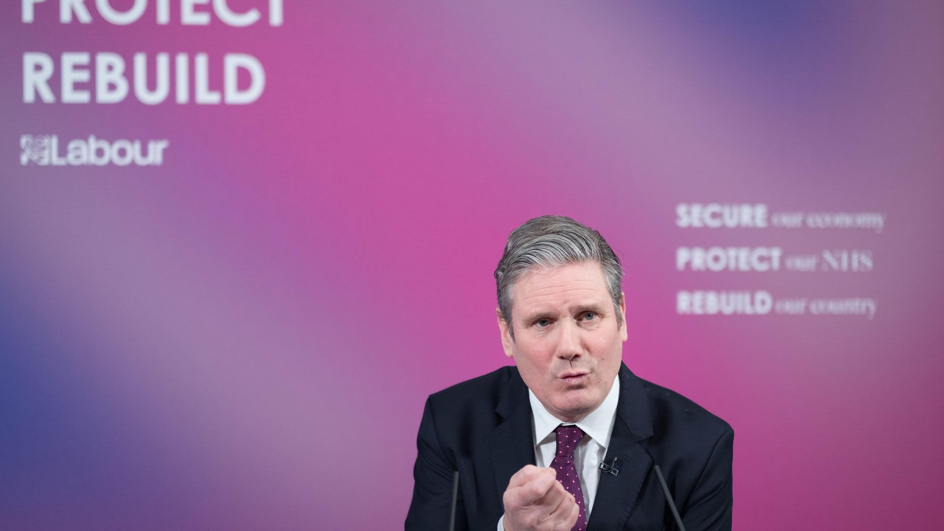 Labour leader Sir Keir Starmer delivers a virtual speech on Britain's economic future in the wake of the coronavirus pandemic, at Labour headquarters in central London - Credit: PA