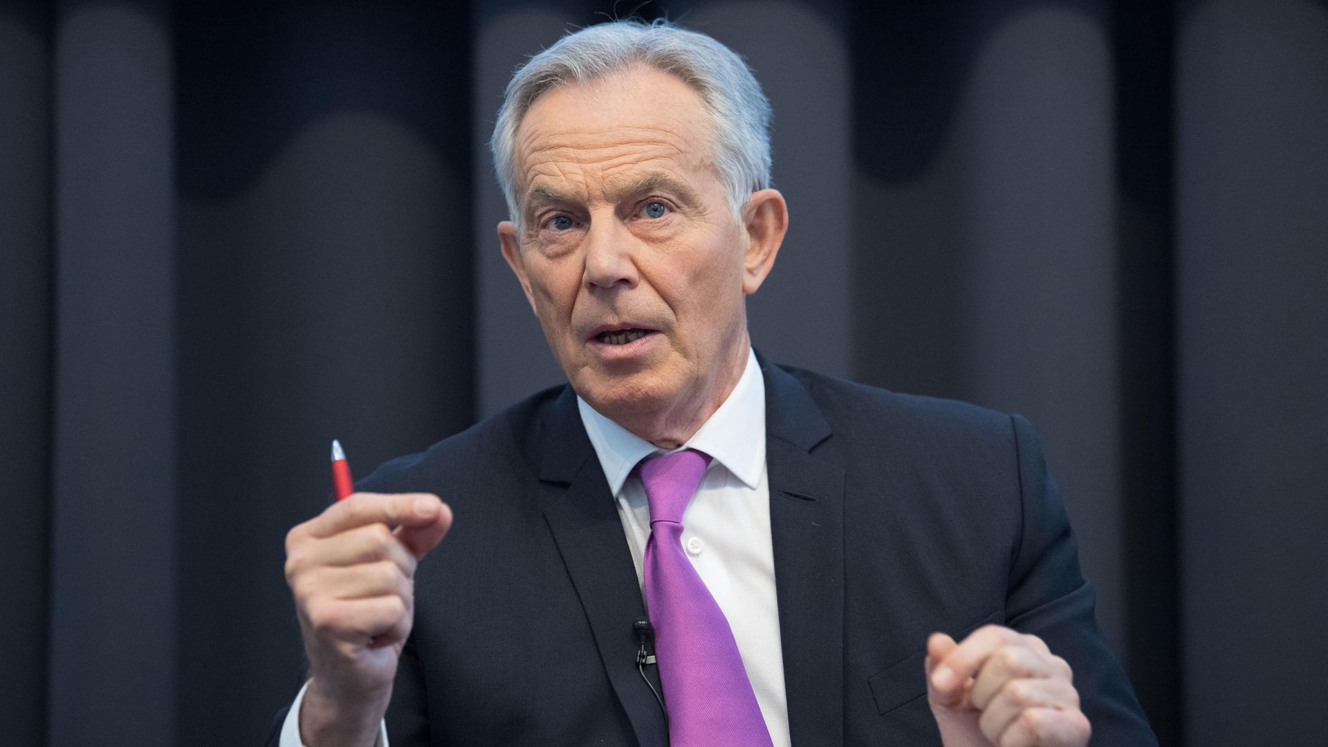 Tony Blair has suggested England implement a 'traffic light system' for easing Covid lockdown restrictions - Credit: PA