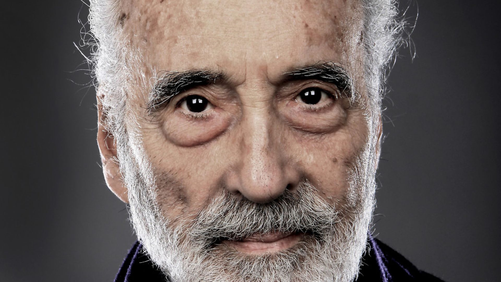 Christopher Lee, portrait, backstage at the Golden Gods  Awards at the O2 in London on June 15th 2014. (Photo by Mick Hutson/Redferns) - Credit: Redferns