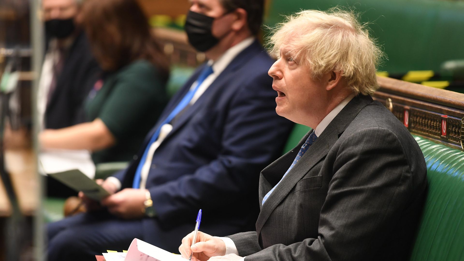 Boris Johnson in the House of Commons - Credit: Jessica Taylor/UK Parliament