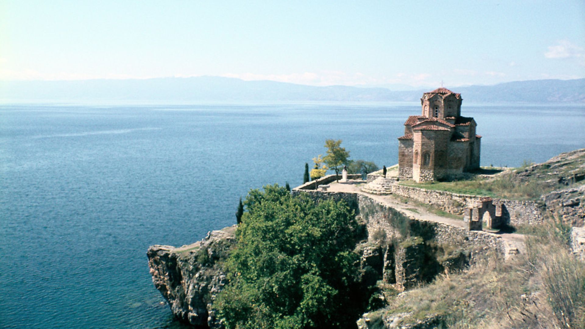 Church of St John the Divine, Kaneo, Lake Ohrid, Macedonia. Built on a bluff overlooking the lake, this church was built in the 13th century. Picture: Vivienne Sharp/Heritage Images/Getty Images - Credit: Heritage Images/Getty Images