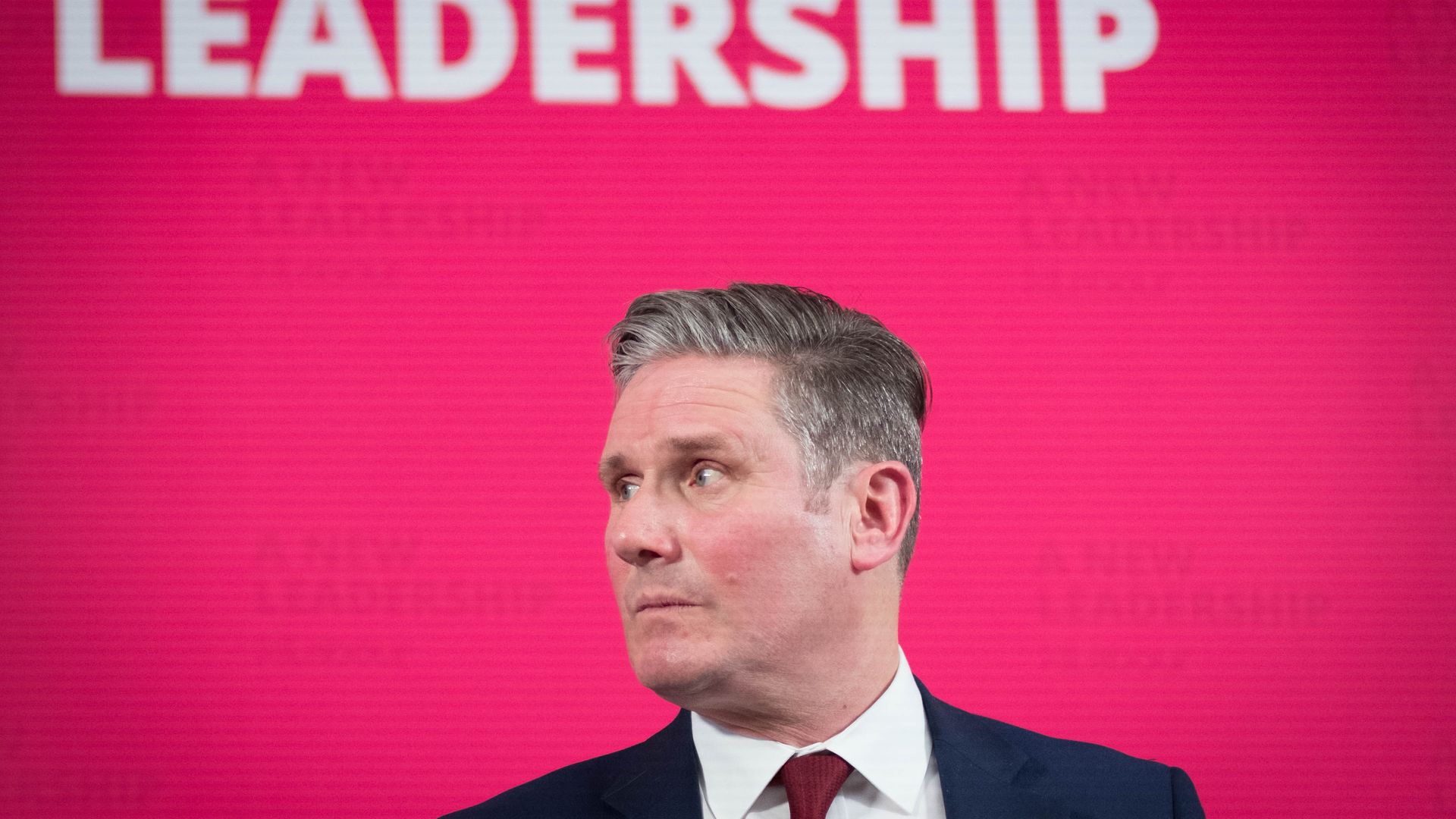 Labour leader Sir Keir Starmer delivers a virtual speech - Credit: PA