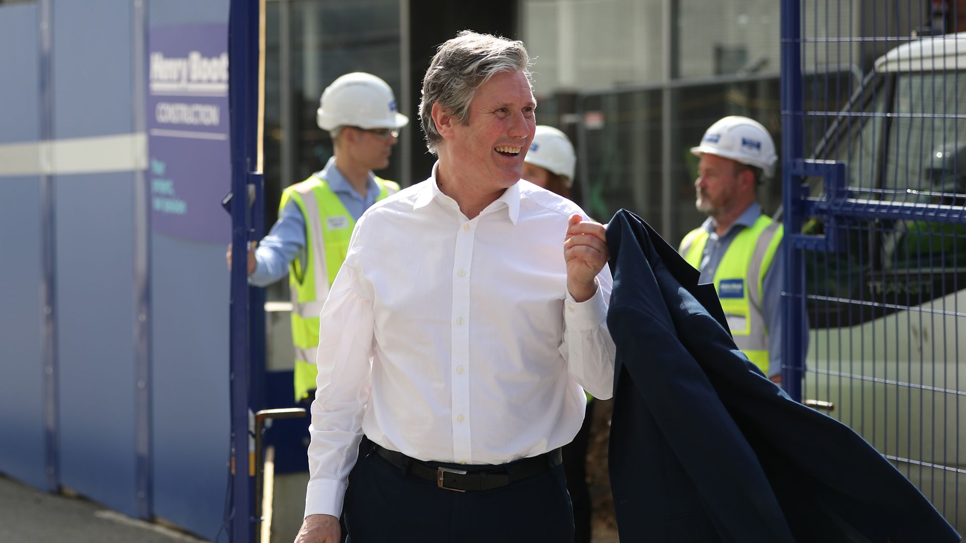 Labour Party leader Sir Keir Starmer during a visit to Sheffield, South Yorkshire, ahead of May's local elections - Credit: PA