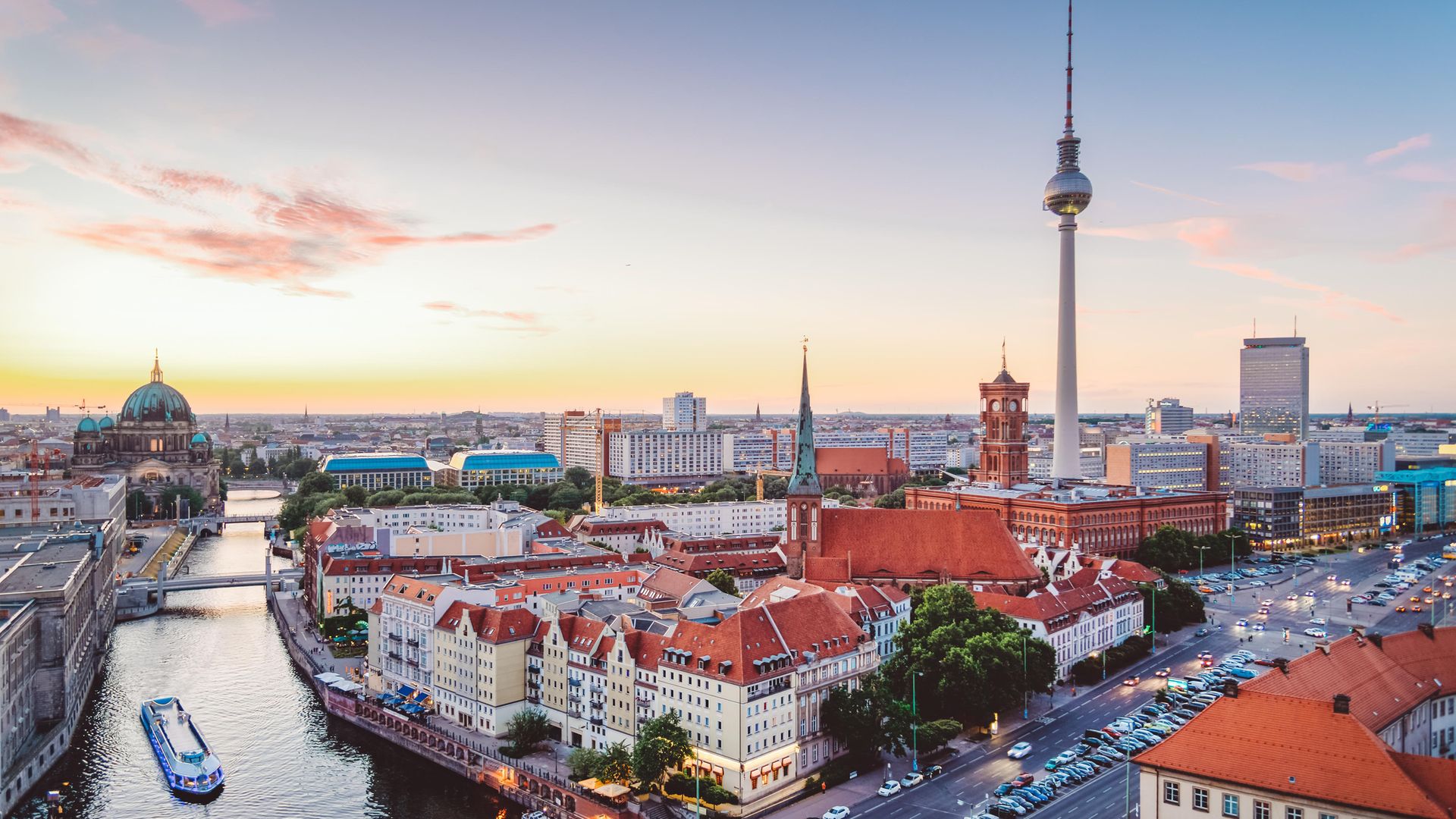 RENTERS' PARADISE: the Berlin skyline at dusk - Credit: Getty Images