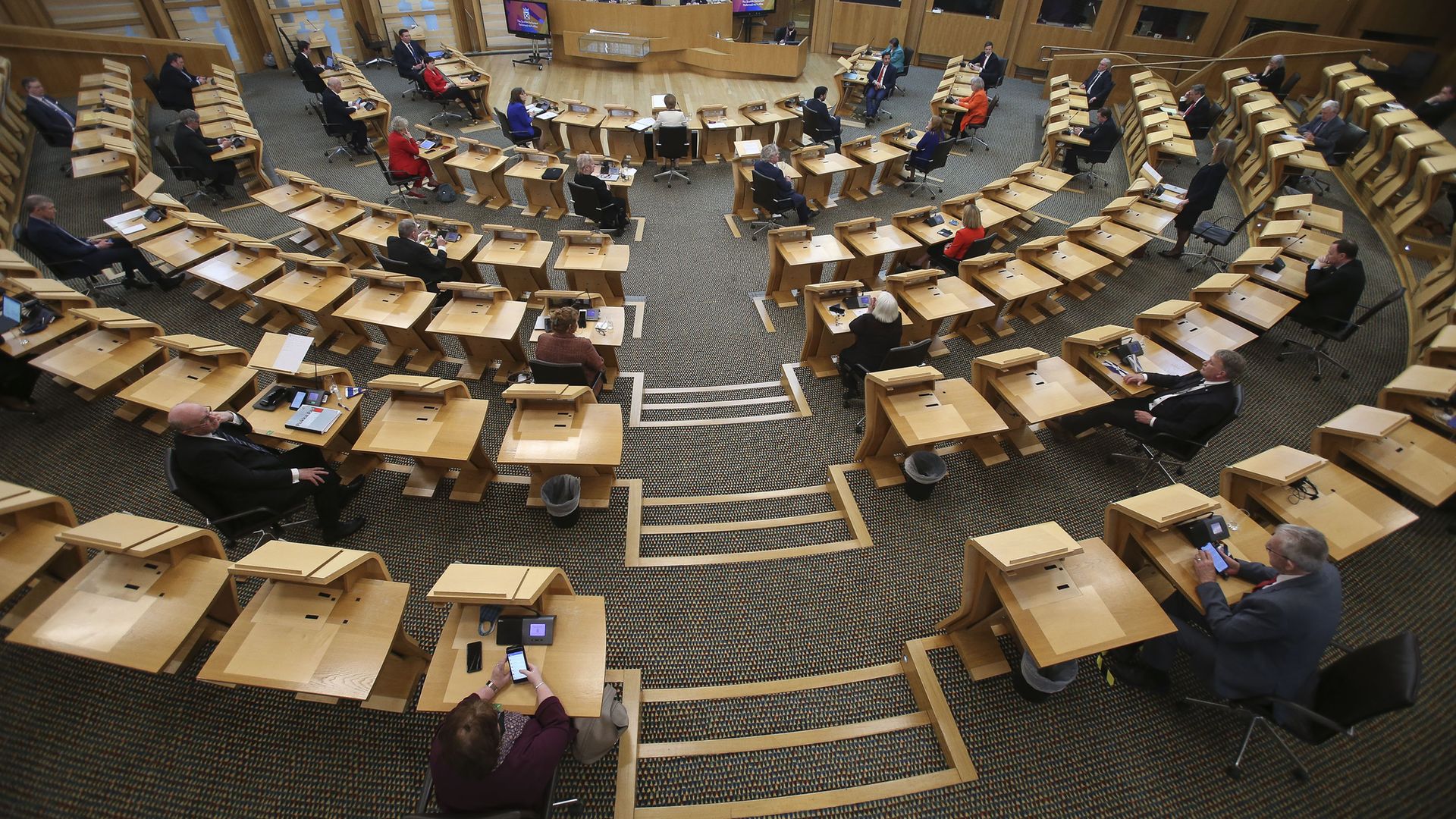 Picture of the Scottish parliament in Holyrood, Edinburgh - Credit: PA