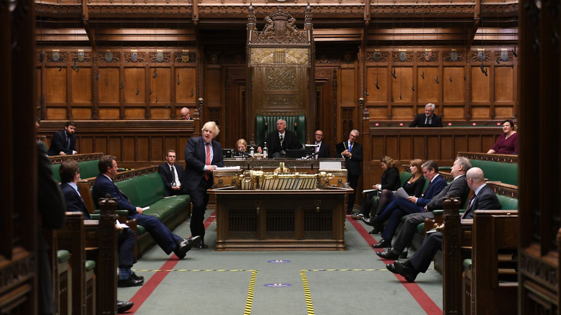 Boris Johnson at PMQs in the House of Commons. Photograph: Jessica Taylor/UK Parliament. - Credit: Archant