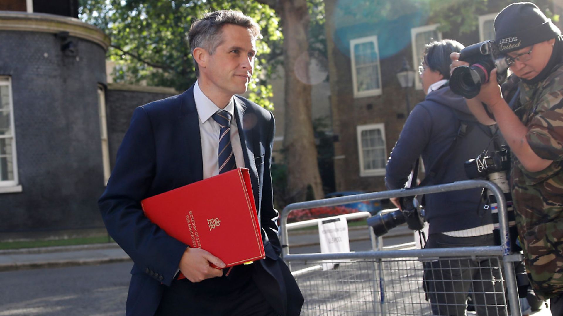 Gavin Williamson walks through Downing Street in central London (Photo by TOLGA AKMEN/AFP via Getty Images) - Credit: AFP via Getty Images