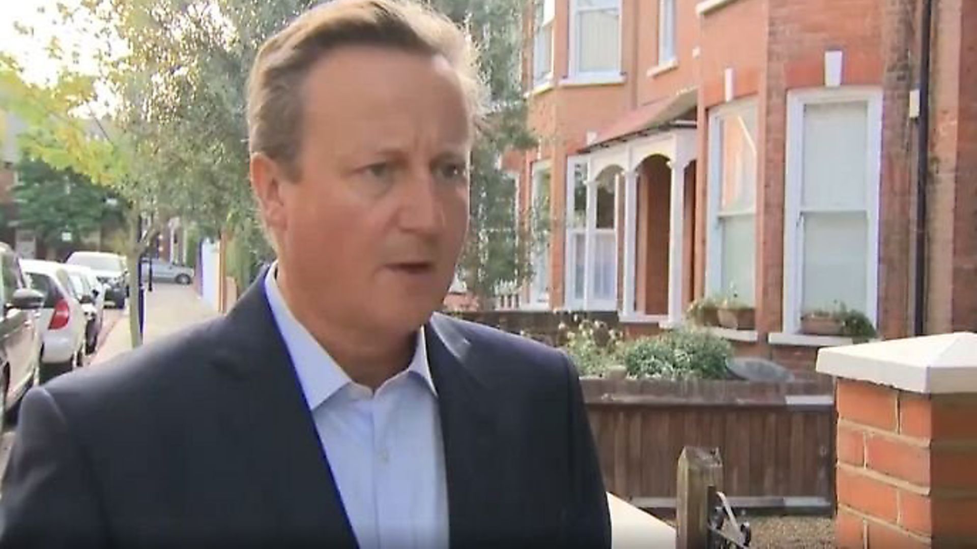 Former prime minister David Cameron gives his view on Brexit. Photograph: BBC. - Credit: Archant