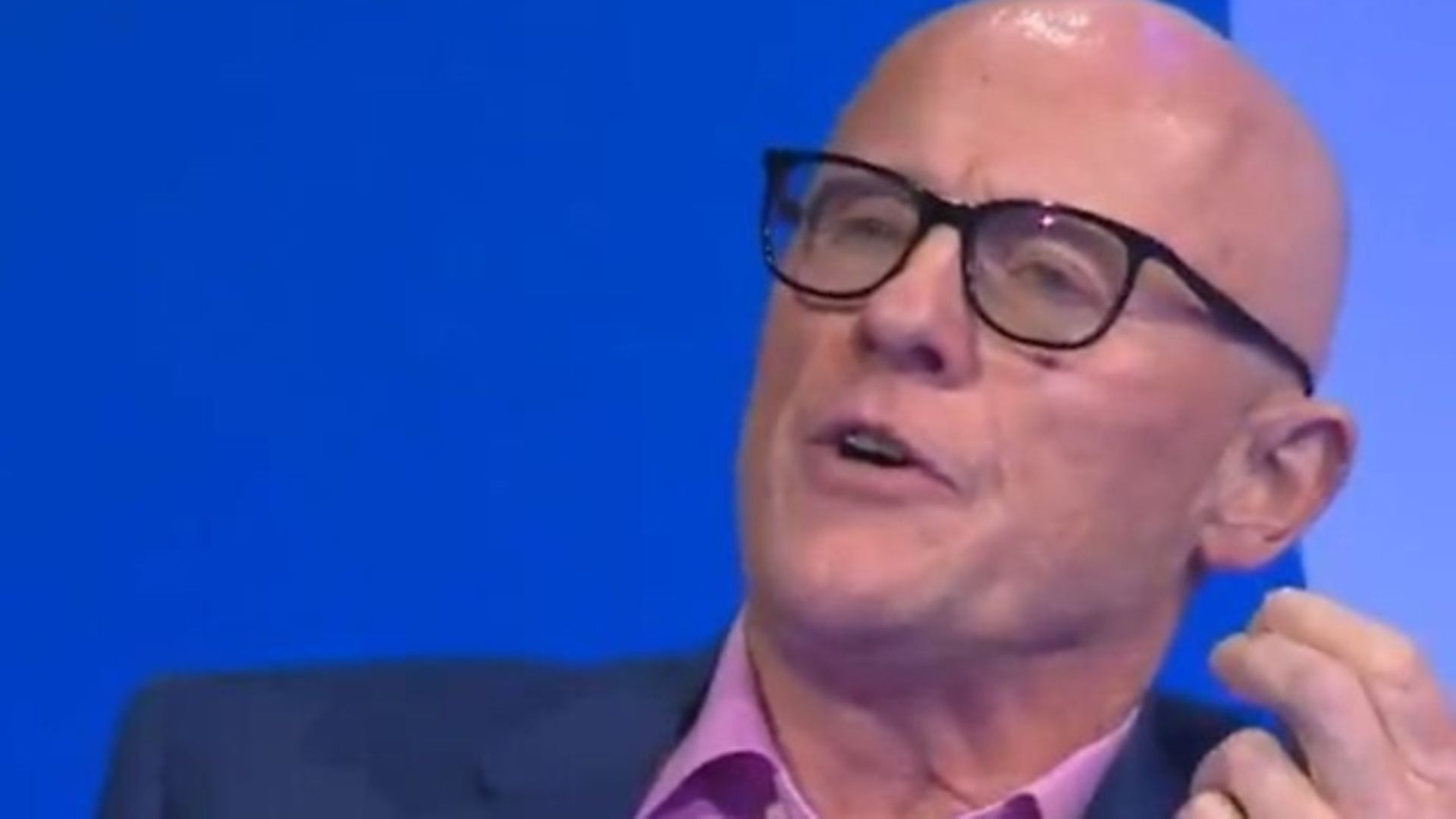 Phones4u founder John Caudwell on Question Time. Photograph: BBC/Twitter.