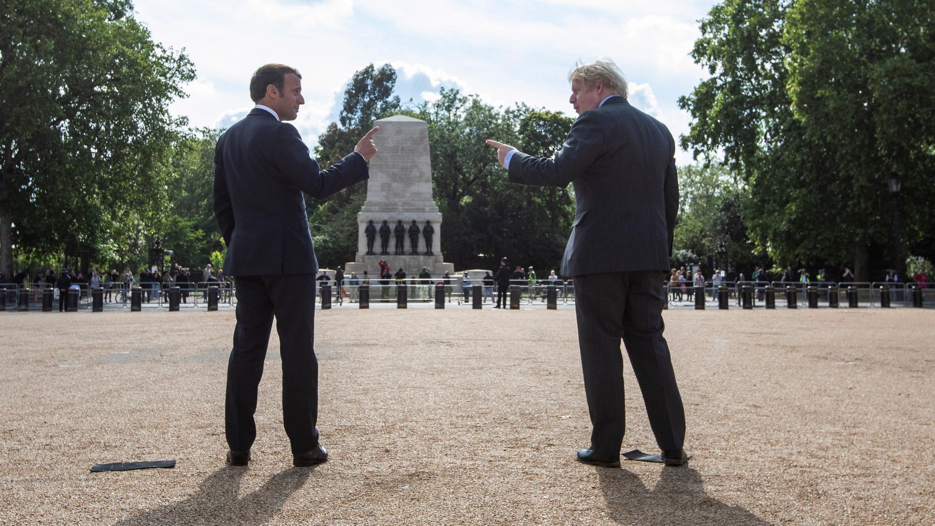 Prime Minister Boris Johnson (right) and French president Emmanuel Macron - Credit: PA