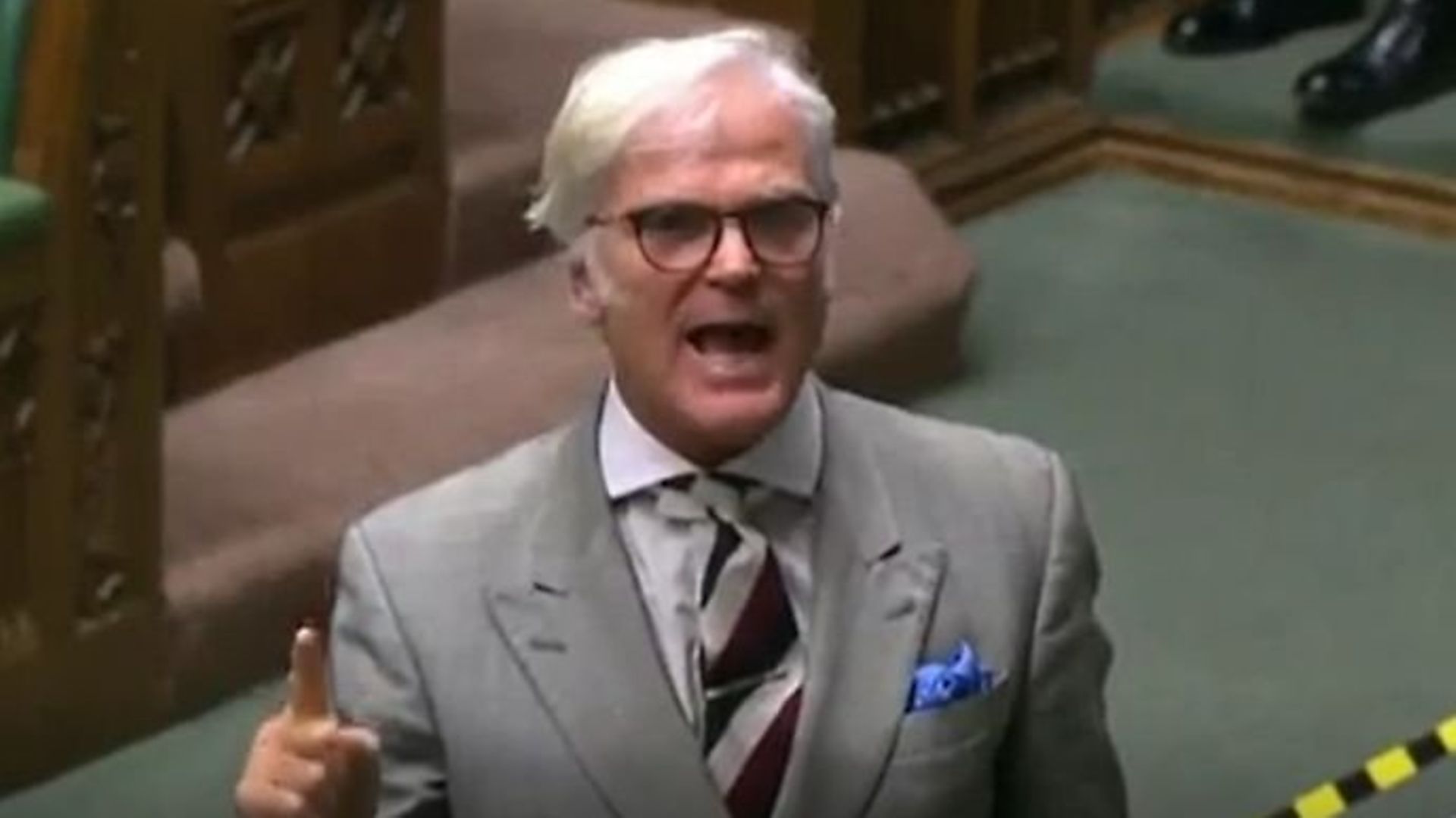 Tory MP Desmond Swayne in the House of Commons - Credit: Parliament TV