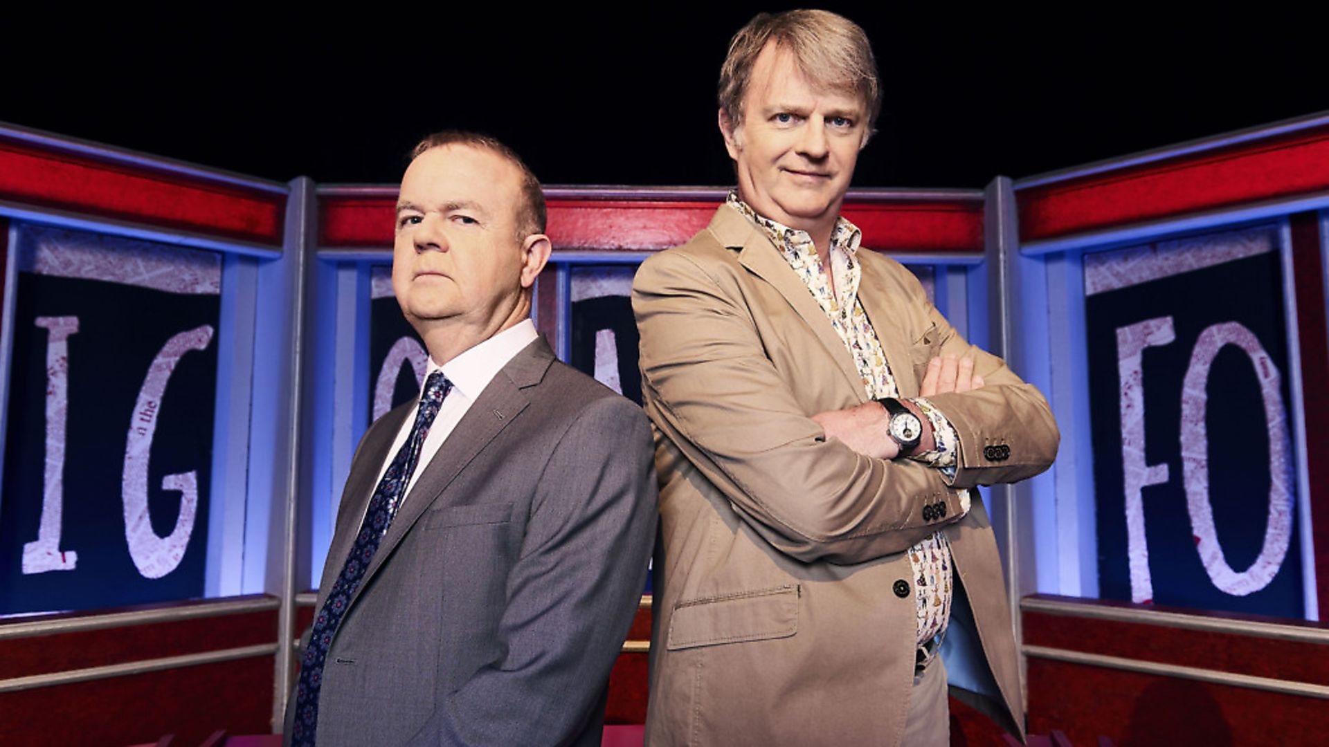 Have I Got News For You's Ian Hislop, left, and Paul Merton. Picture: BBC/Hat Trick/Ray Burmiston - Credit: BBC/Hat Trick/Ray Burmiston