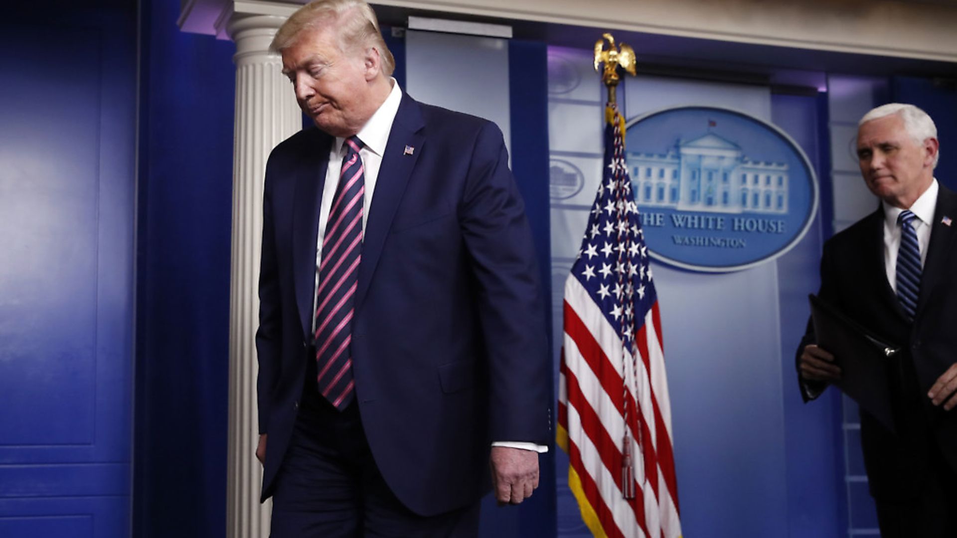 President Donald Trump speaks during a coronavirus task force briefing at the White House. (AP Photo/Patrick Semansky) - Credit: AP