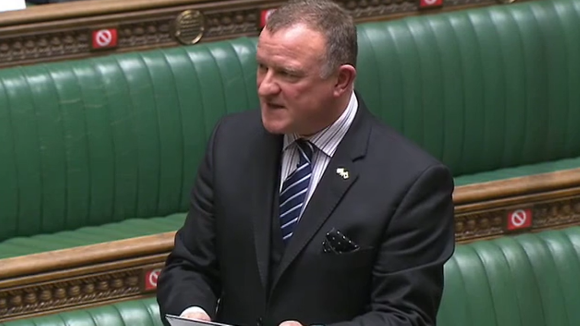 SNP MP Drew Hendry in the House of Commons - Credit: Parliament Live