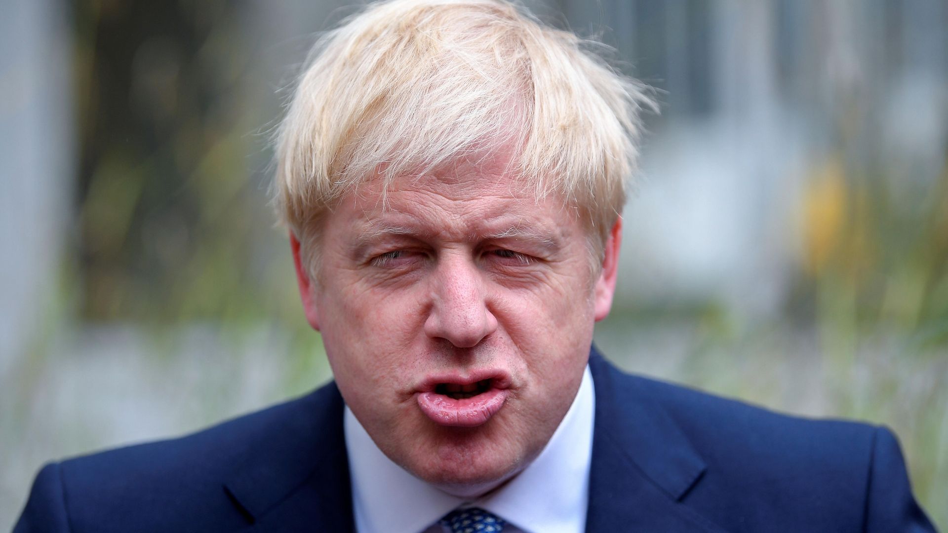 Prime minister Boris Johnson at West Midlands Police Learning and Development Centre, Birmingham - Credit: PA