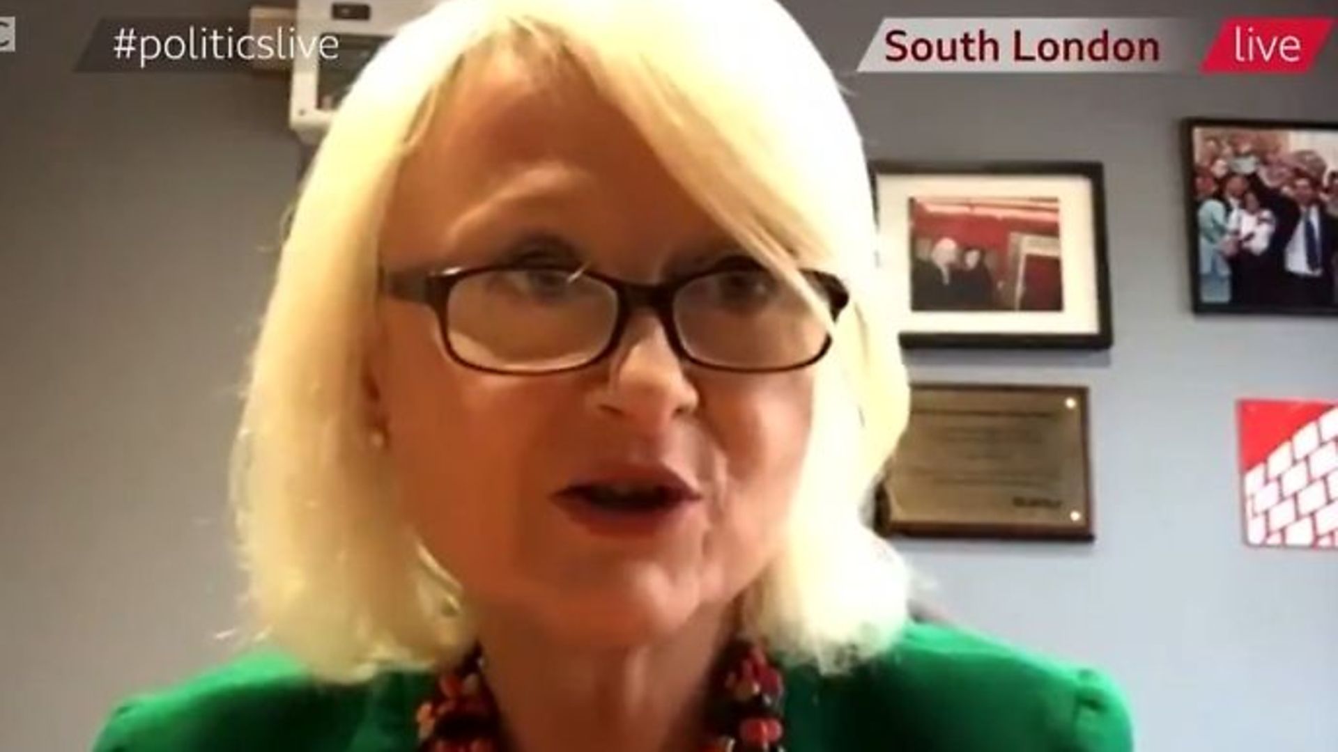 Siobhain McDonagh on Politics Live - Credit: Twitter