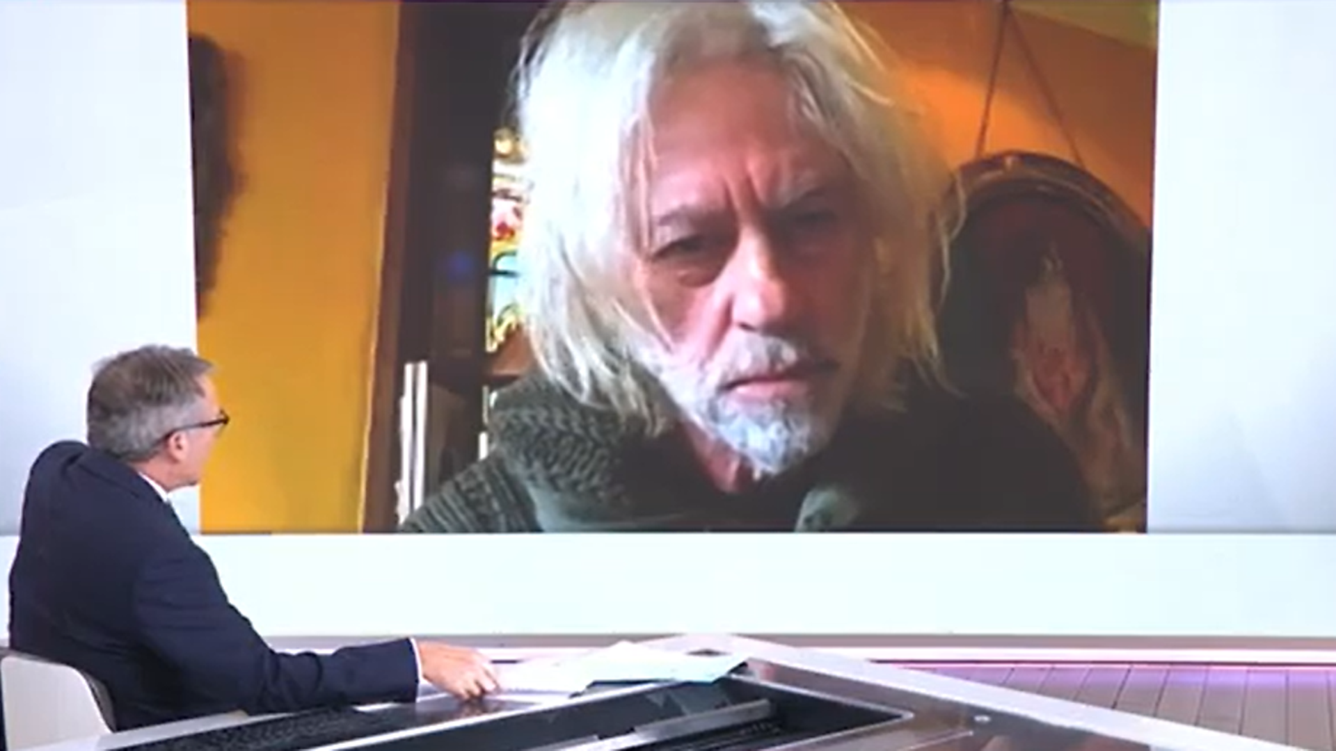 Bob Geldof is interviewed on Sky News - Credit: Sky