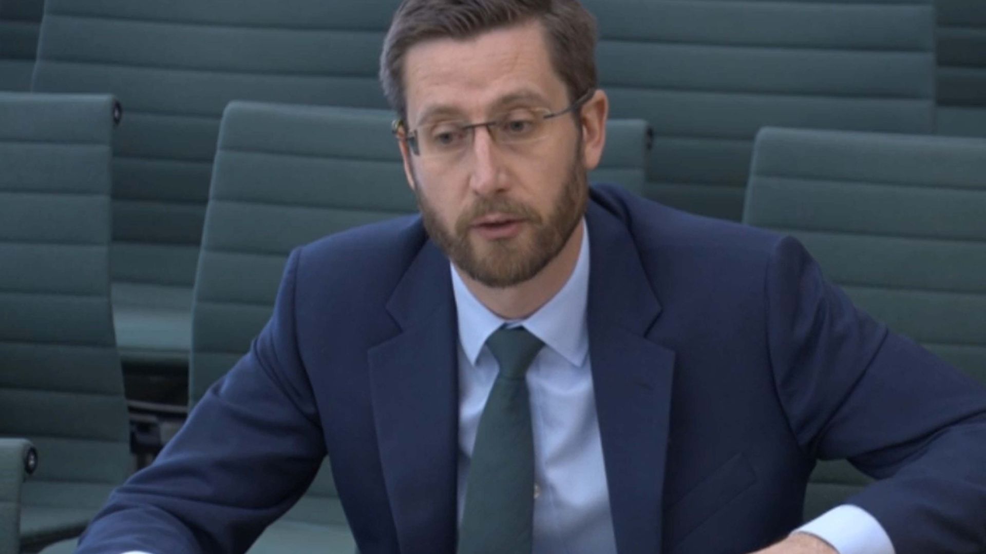 Simon Case, the cabinet secretary and the UK's most senior civil servant, giving evidence on the work of the Cabinet Office to the Commons Public Administration and Constitutional Affairs Committee (PACAC) - Credit: PA