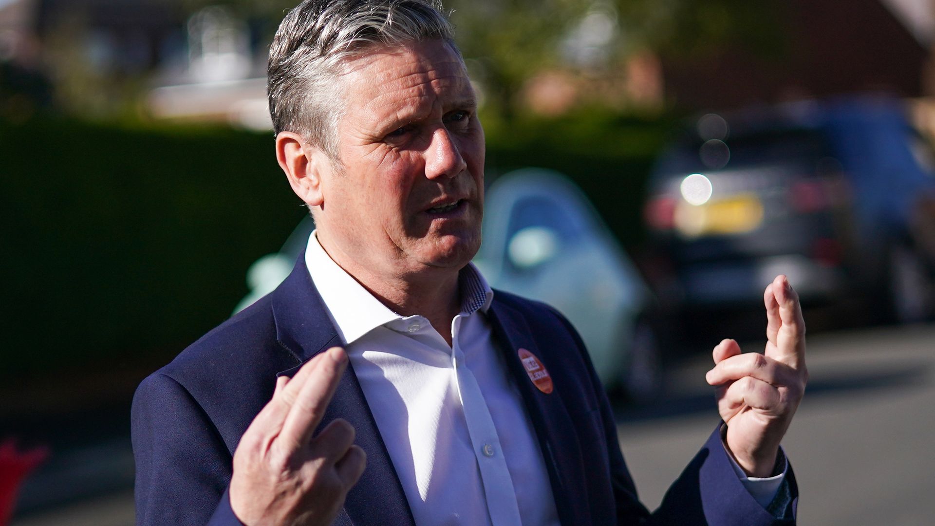 Labour leader Sir Keir Starmer visits St Mary's Community Centre in Pontefract, West Yorkshire, to meet with community workers and ex-miners during campaigning for the election for West Yorkshire mayor - Credit: PA