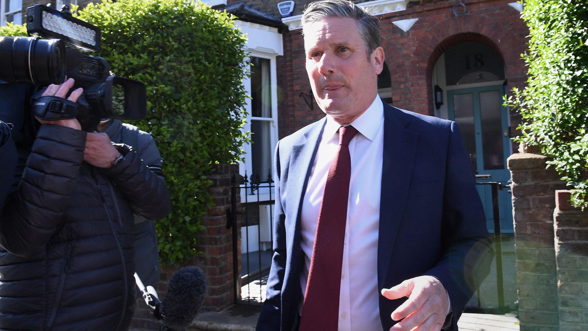 Labour leader Sir Keir Starmer leaving his north London home following the result in the Hartlepool parliamentary by-election - Credit: PA