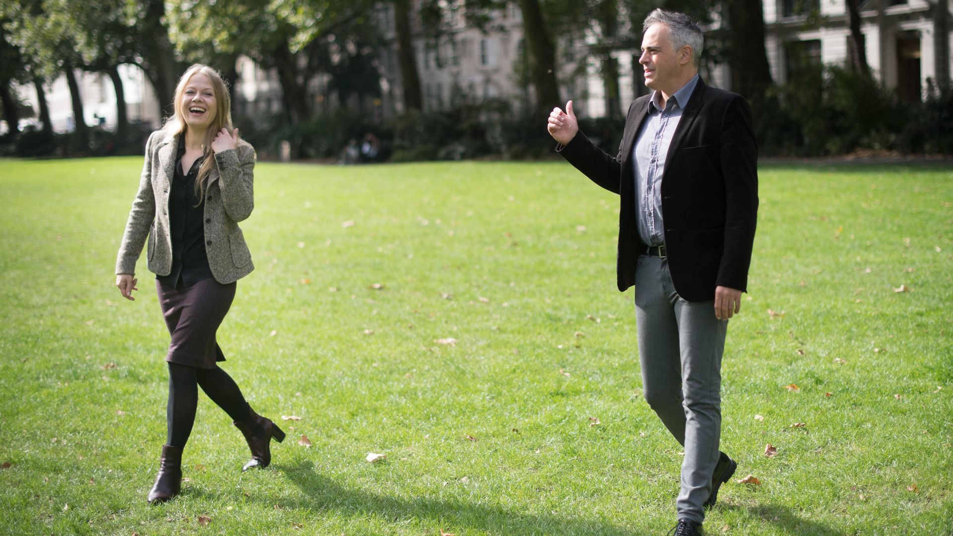 Sian Berry and Jonathan Bartley, joint leaders of the Green Party. Bartley said Thursday's local election results shows people were 'fed up' with the two party system - Credit: PA