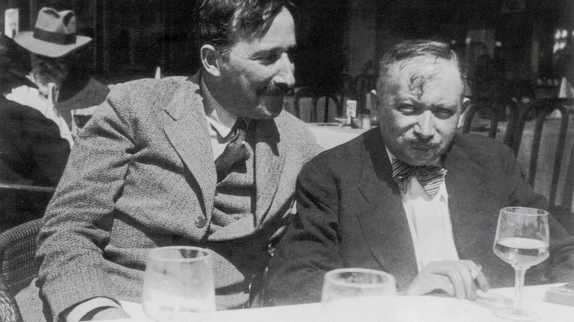 Joseph Roth (right) and Stefan Zweig in Ostende, Belgium, in 1936 - Credit: Getty Images