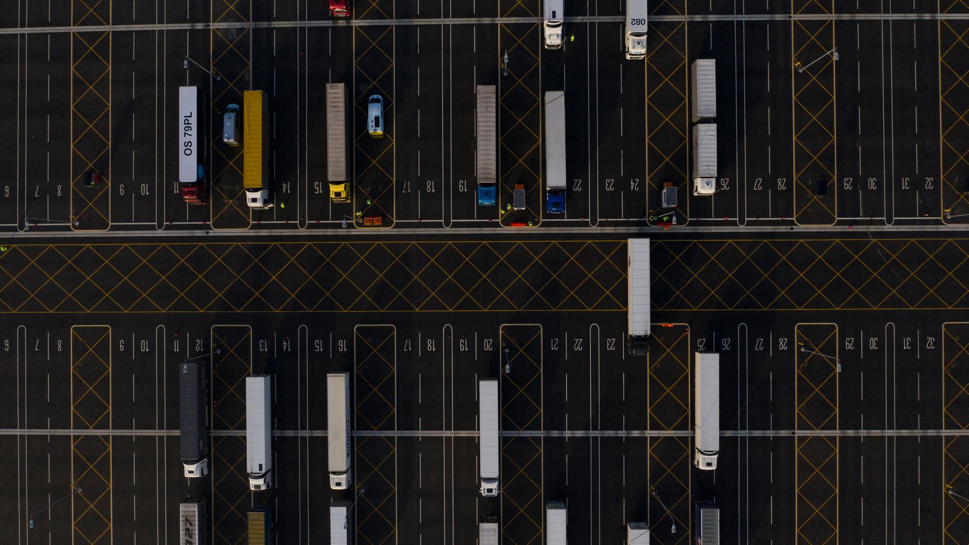 The Sevington Inland Border Facility by day - Credit: Photo by Dan Kitwood/Getty Images