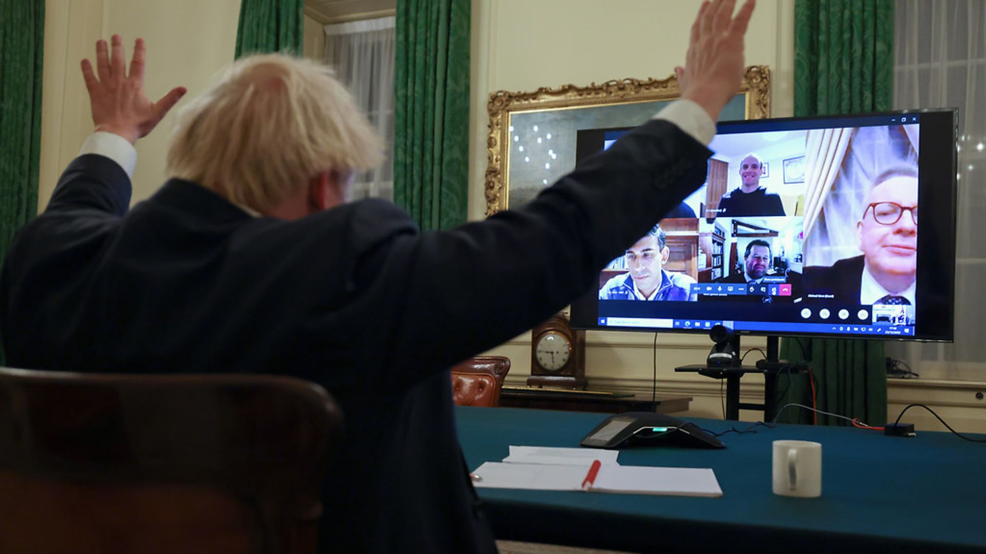 Boris Johnson celebrates the government's Brexit deal with the EU - Credit: Andrew Parsons / No 10 Downing Street