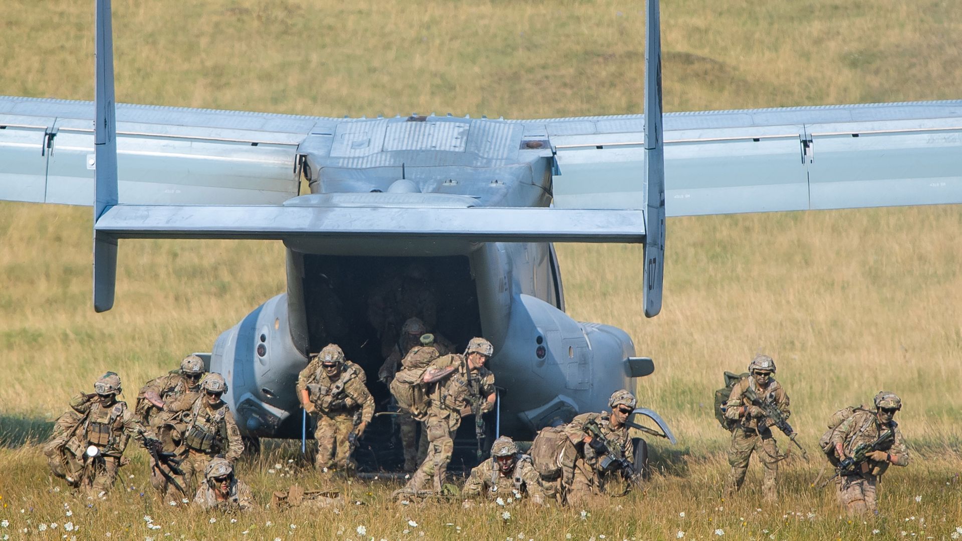 Troops of the U.S. 173rd Airborne Brigade during a training exercise in 2020 - Credit: Photo by Lennart Preiss/Getty Images