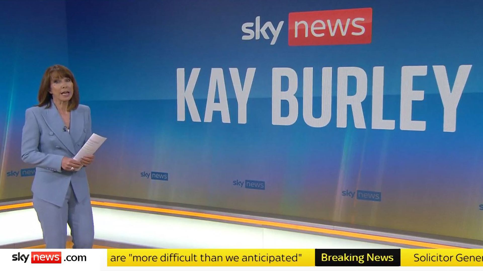 Presenter Kay Burley has returned to work after being suspended for six months for breaking Covid-19 rules - Credit: PA