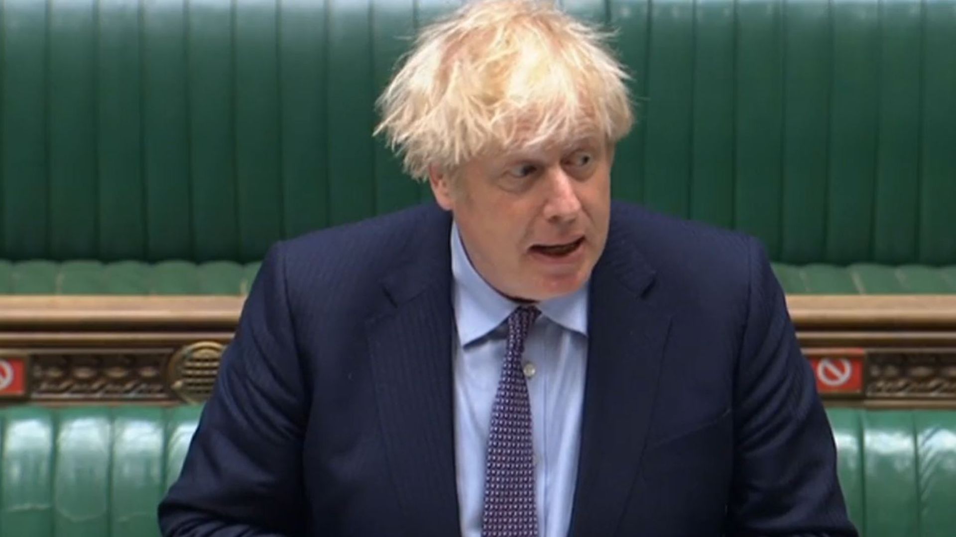 Prime Minister Boris Johnson speaks during Prime Minister's Questions in the House of Commons - Credit: PA