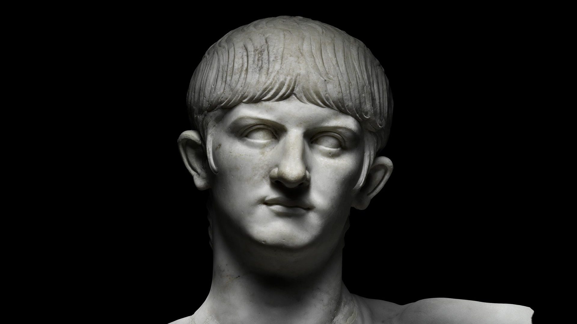 Marble bust of Nero. Italy, around AD 55.