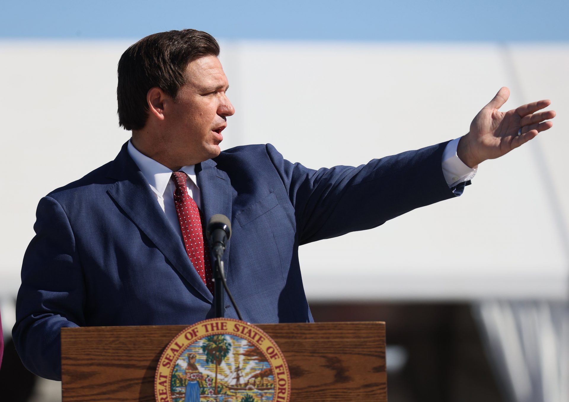 Ron DeSantis, governor of Florida. Photograph: Getty Images.