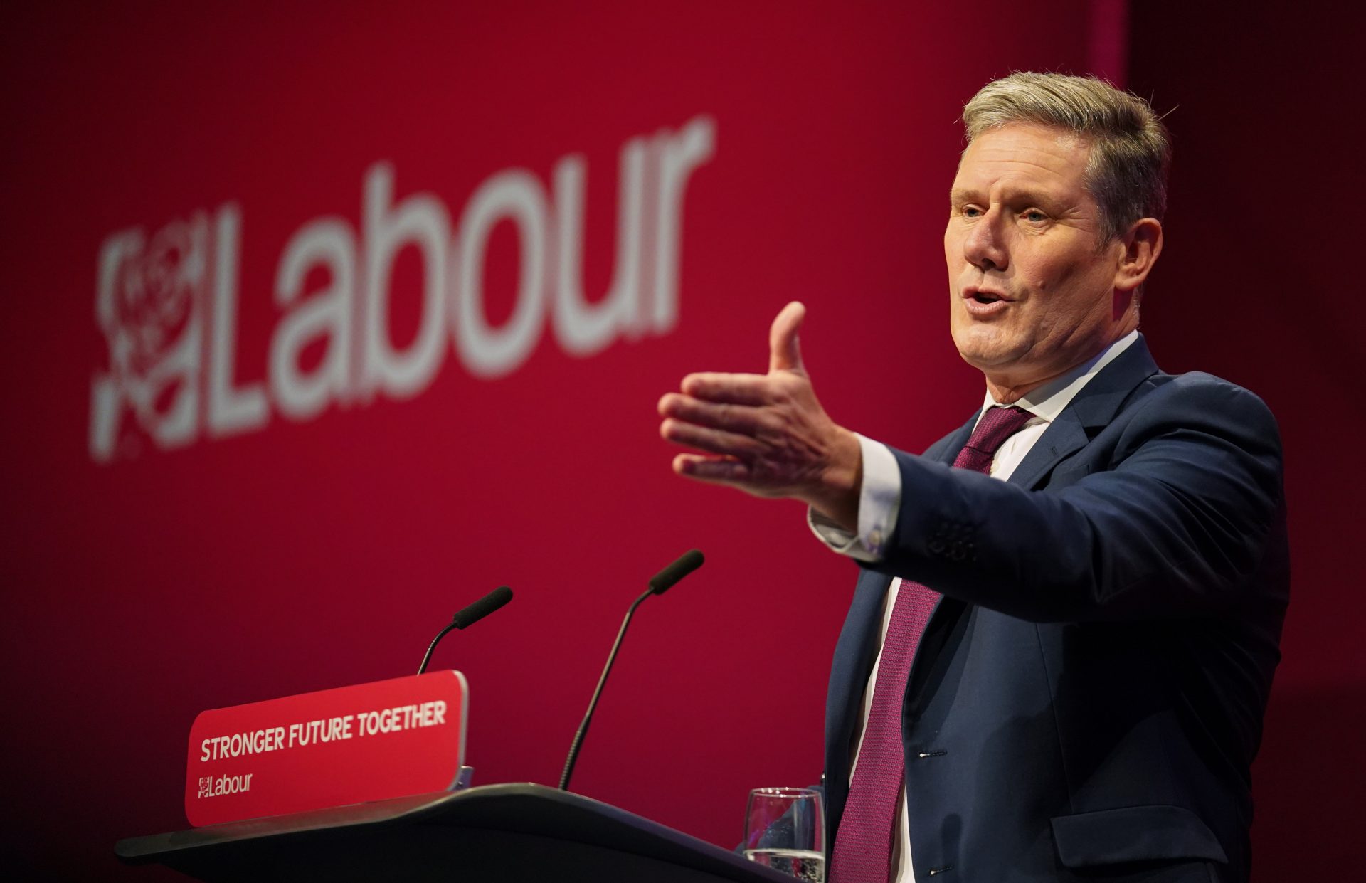 Keir Starmer claimed at conference he wanted to see Brexit work. Photograph: PA.